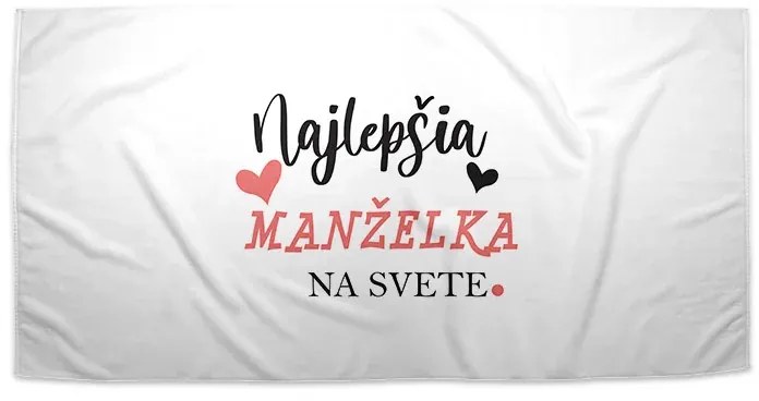 Sablio Uterák Najlepšia manželka na svete - 70x140 cm