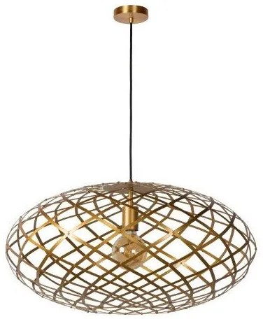 LUCIDE 21417/65/02 WOLFRAM závesné svietidlo E27 Ø 65cm zlatá