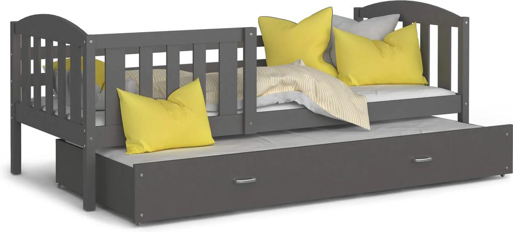 GL Rozkladacia posteľ Kuba P2 Sivá Rozmer: 190x80