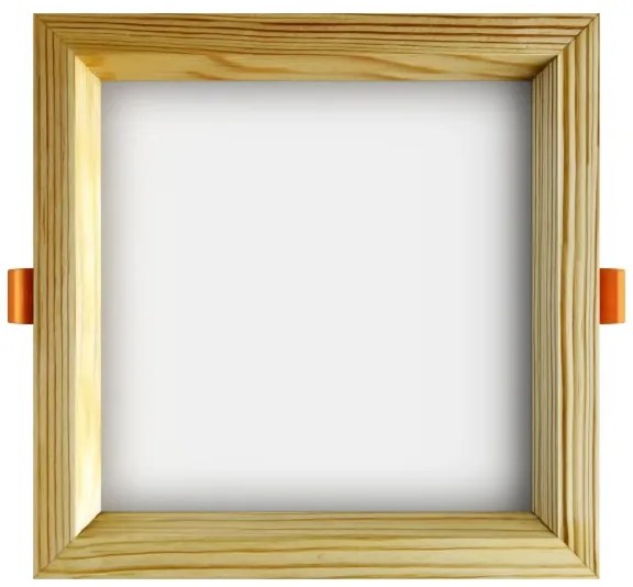APLED-LED Podhľadové SQUARE WOODLINE LED/12W/230V 3000K 17x17 cm borovica masív