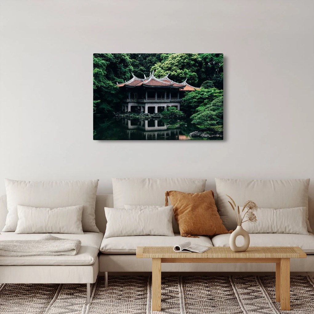 Obraz z japonskej národnej záhrady (90x60 cm)