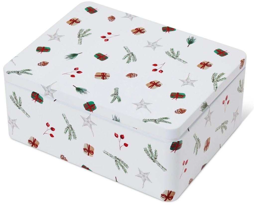 Plechová dóza na čajové vrecká