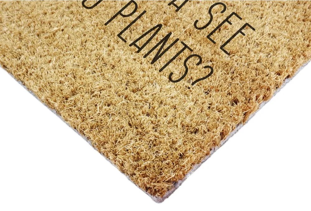 Rohožka z kokosového vlákna 40x60 cm Wanna See My Plants – Artsy Doormats