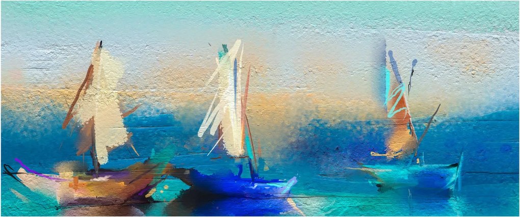 Obraz - Obraz krajiny, maľba (120x50 cm)