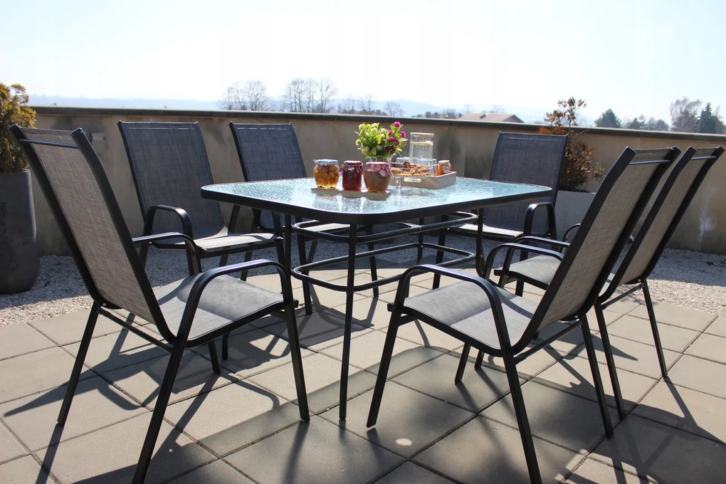 Garden Line PRAVOUHLÝ ZÁHRADNÝ STÔL 150 x 90 x 70 cm