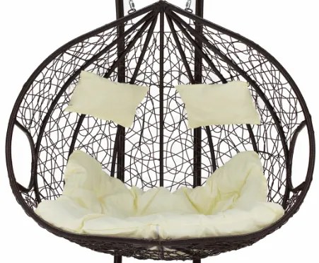 Vankúš na závesné hojdacie dvojkreslo - béžový