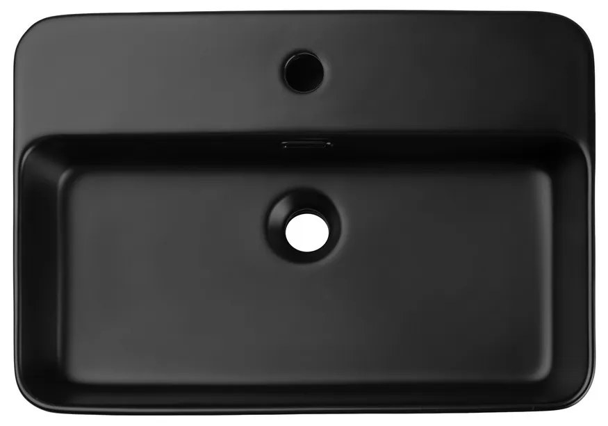 Keramické umývadlo na dosku TRUST 2 čierne