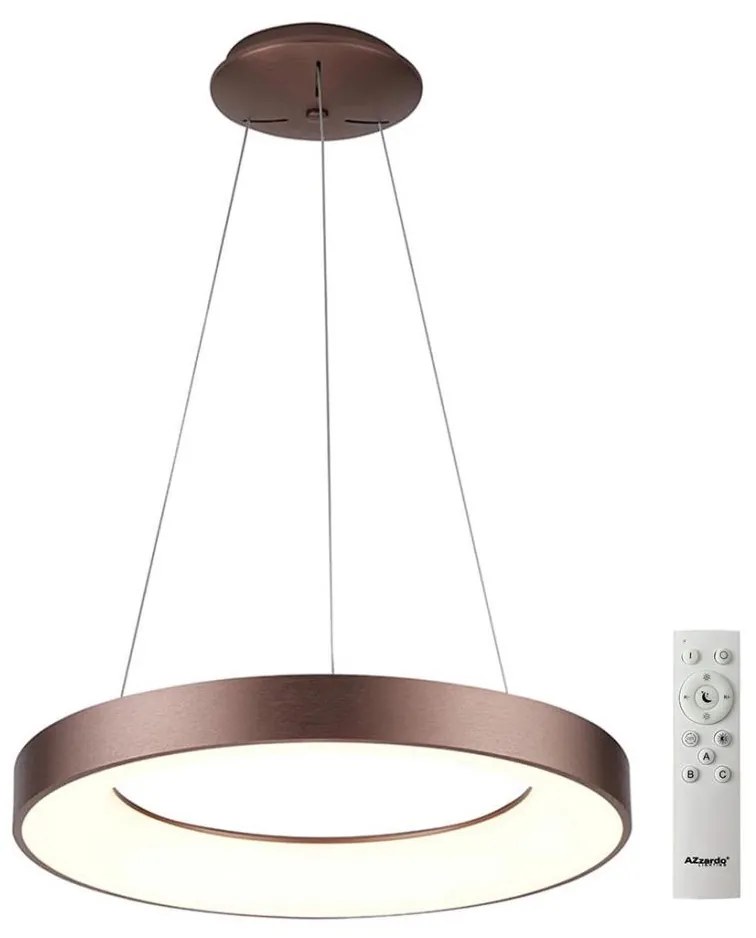 Azzardo AZ5007 - LED Stmievateľný luster na lanku SANTANA LED/50W/230V hnedá + DO