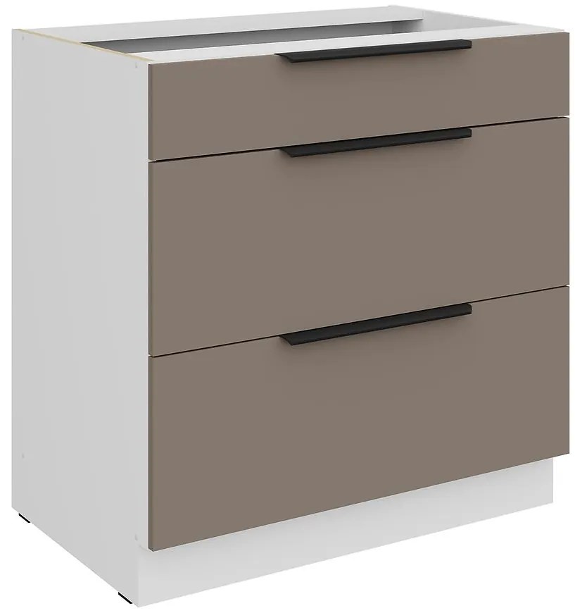 Kuchynská skrinka Aria-Ta/Wh Anti Fingerprint 80d 3s Bb