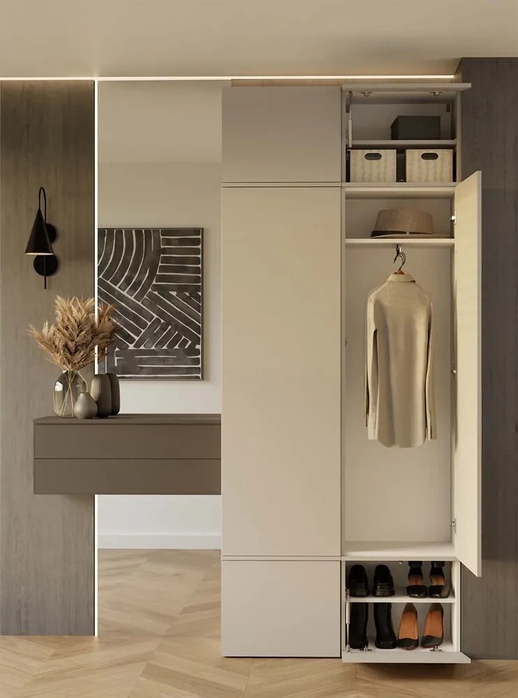 Předsíňová stěna Haga 100 cm kašmír