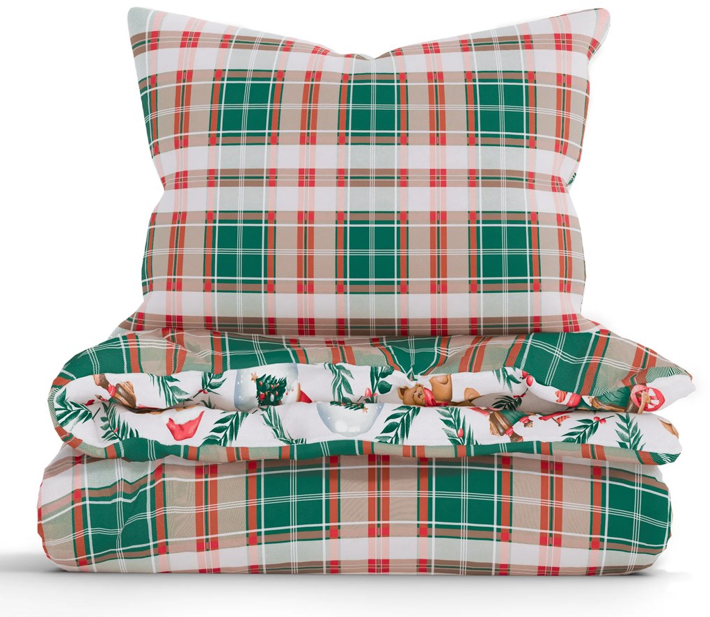 Vianočné bavlnené obliečky Renforcé – Vianočný príbeh