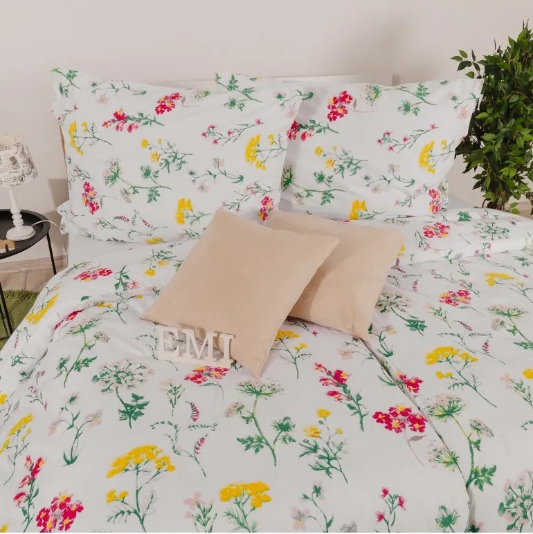 Obliečky bavlnené Luiza EMI, Predĺžený set jednolôžko obsahuje 1x 140x220 + 1x 70x90