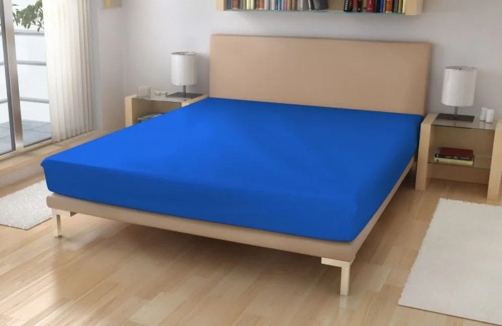 Polášek Jersey plachta s elastanom - Tyrkysová | 90 x 200 cm
