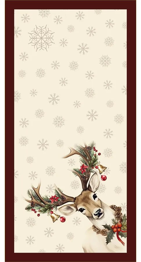Vianočný obrus Jeleň 50x100 cm | INTERMEDIC SK