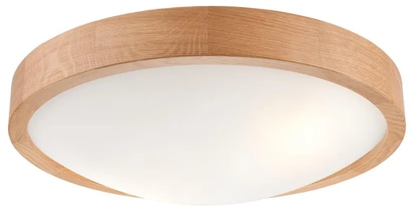 Lamkur Stropné svietidlo OAK SLIM 2xE27/60W/230V dub, pr. 37 cm LA40806
