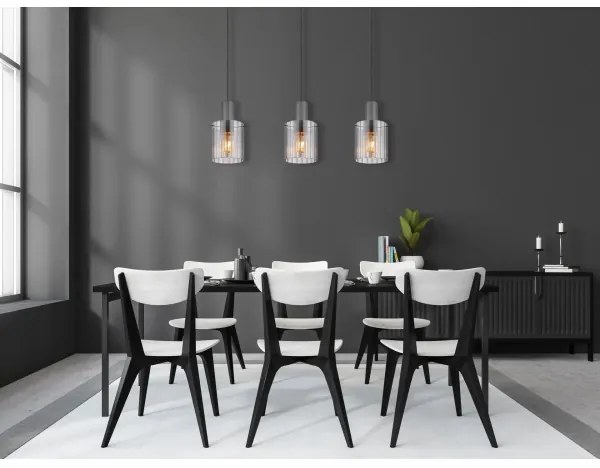 Globo 15904-3H - Luster na lanku TULIVAR 3xE27/40W/230V šedá