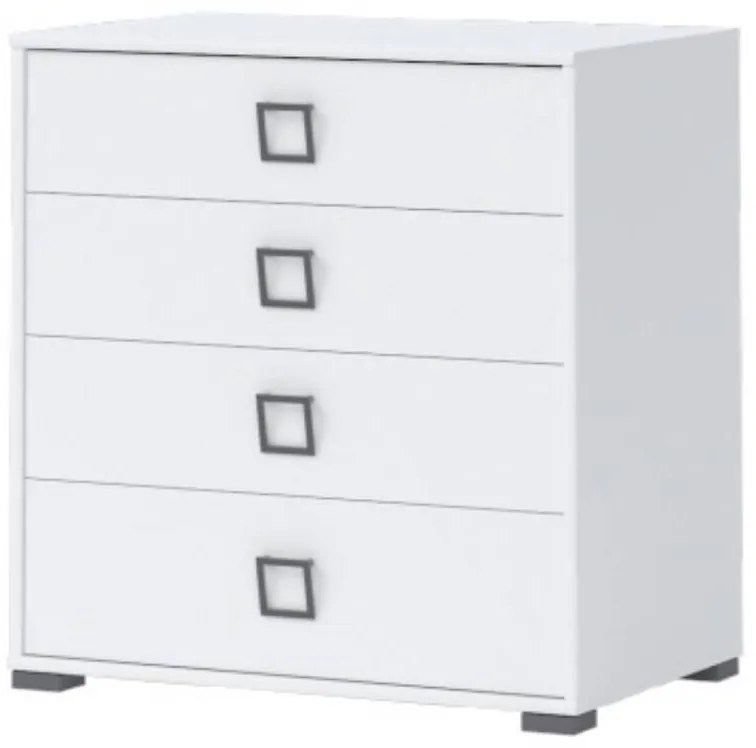 Komoda Kiki F4-BE/KI-15 white/white