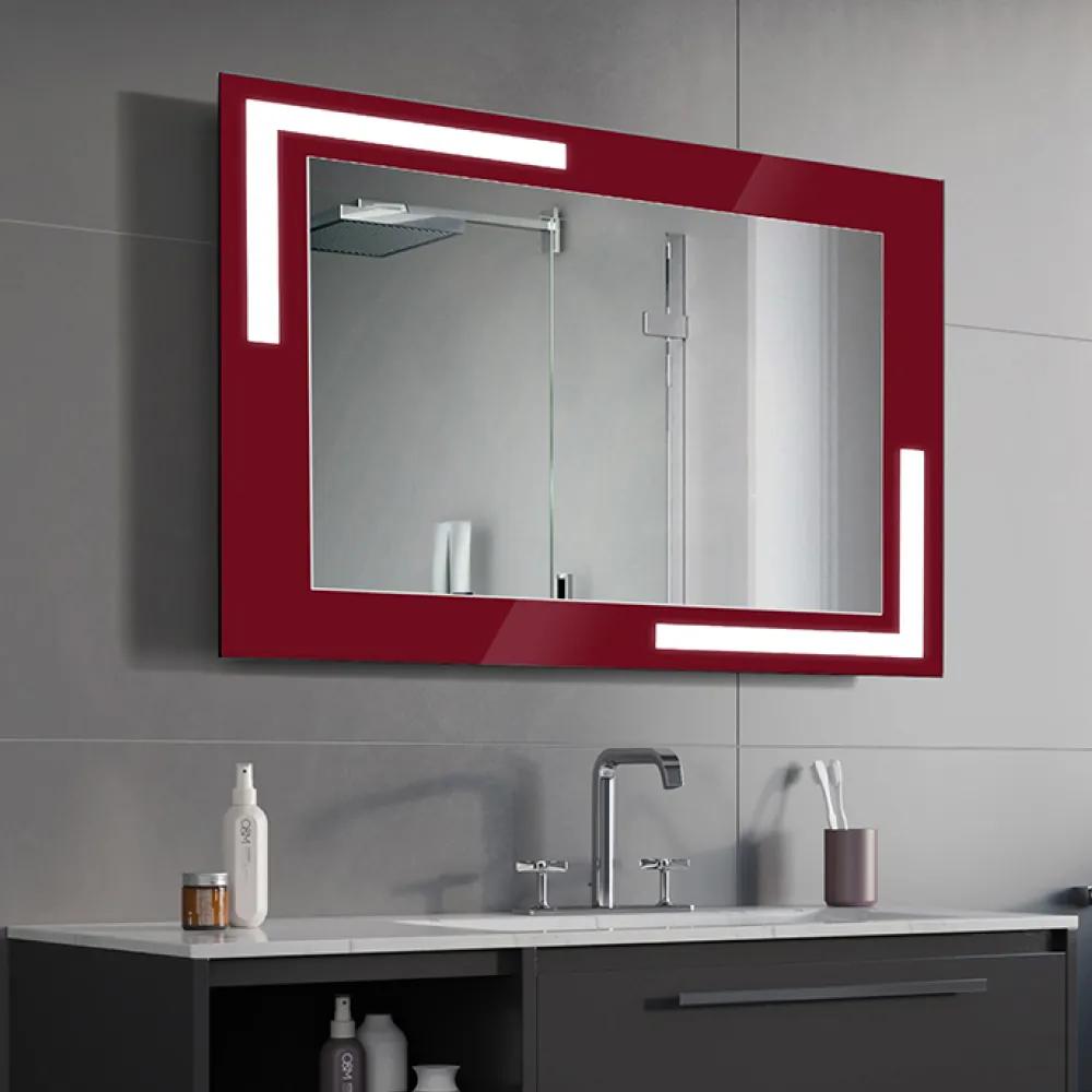 Zrkadlo Bologna LED Red Rozmer zrkadla: 120 x 65 cm