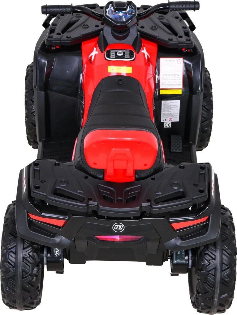 Ramiz Štvorkolka XT-Speed pre deti červená + pohon 4x4 + EVA kolesá + pomalý štart + MP3 rádio + LED