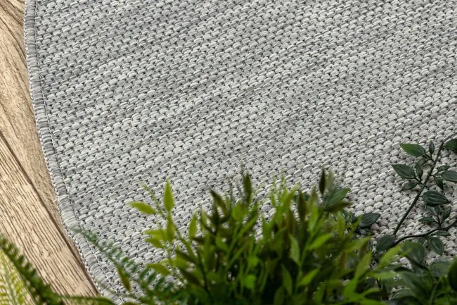 Koberec SIZAL SION A5165A sivý kruh