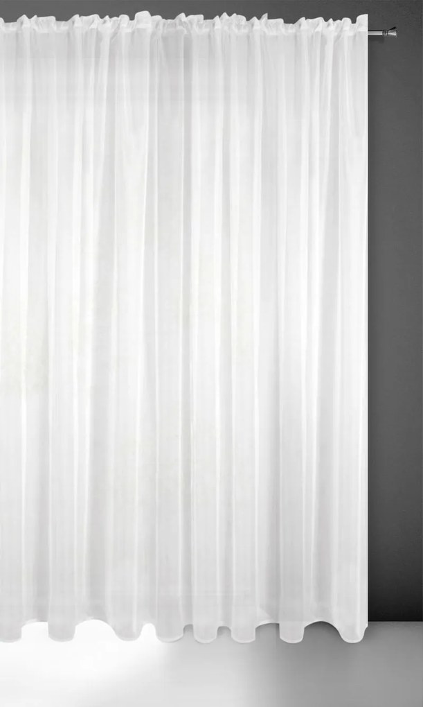 EUROFIRANY Klasický záves 400 cm x 300 cm biela 100 % polyester Rozmer varianty: 400 cm x 250 cm, Farba varianty: Biela