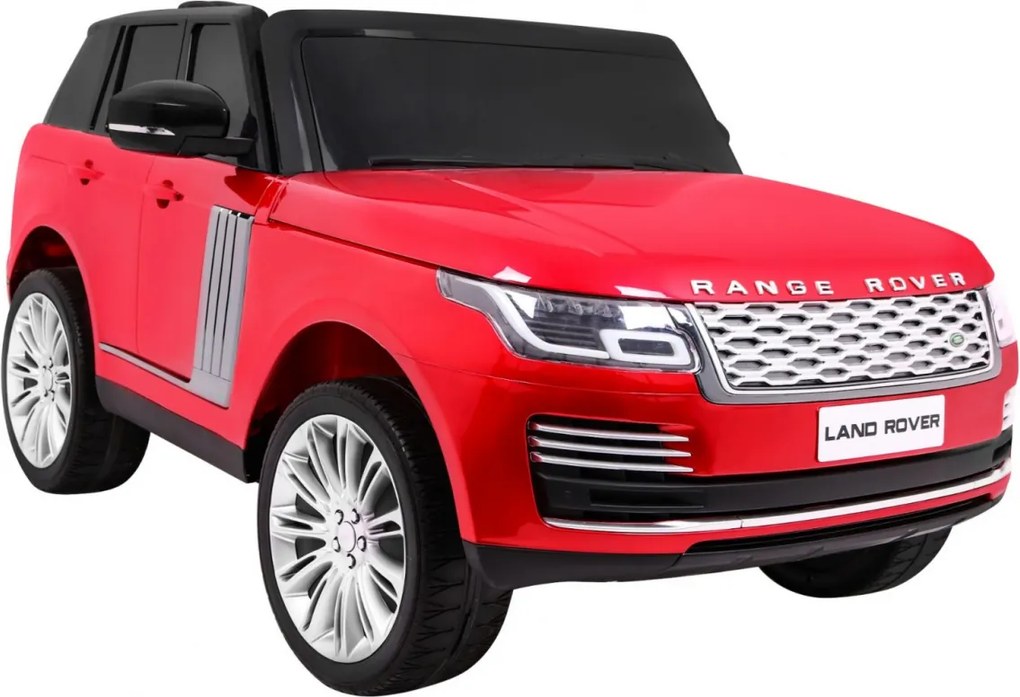 Ramiz Range Rover HSE lakované detské auto pre 2 deti červené SUV + ovládač na diaľkové ovládanie + audio panel