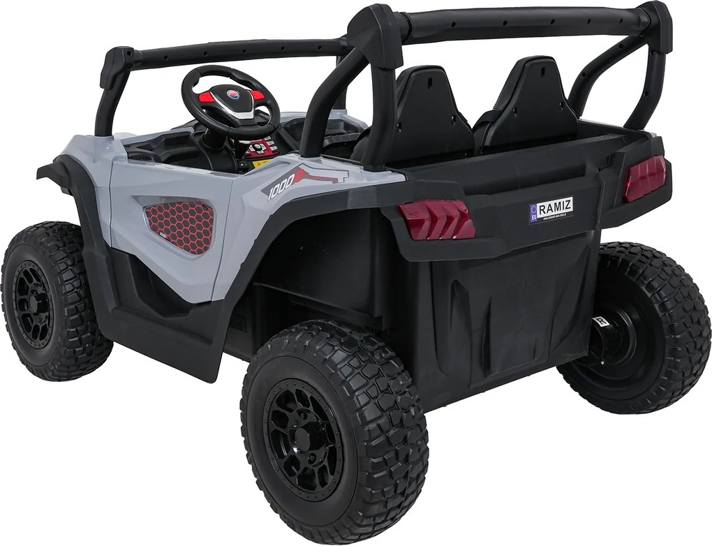 Ramiz Elektrická bugina Gravity pre deti šedá + pohon 4x4 + diaľkové ovládanie
