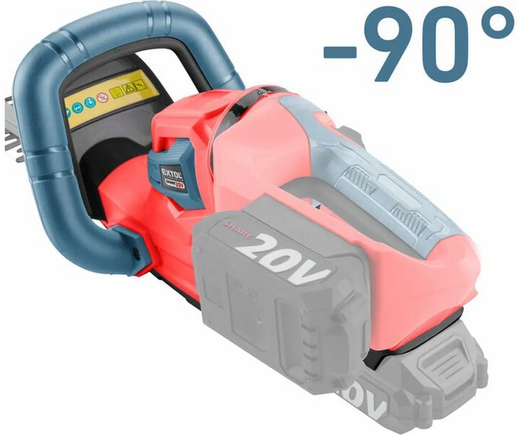 EXTOL PREMIUM nožnice na živý plot, 46cm bez aku a nabíjačky 8891933