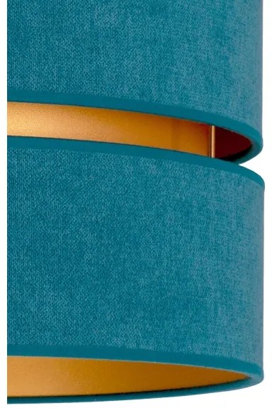 Duolla - Stropné svietidlo DUO 1xE27/40W/230V pr. 40 cm tyrkysová/zlatá