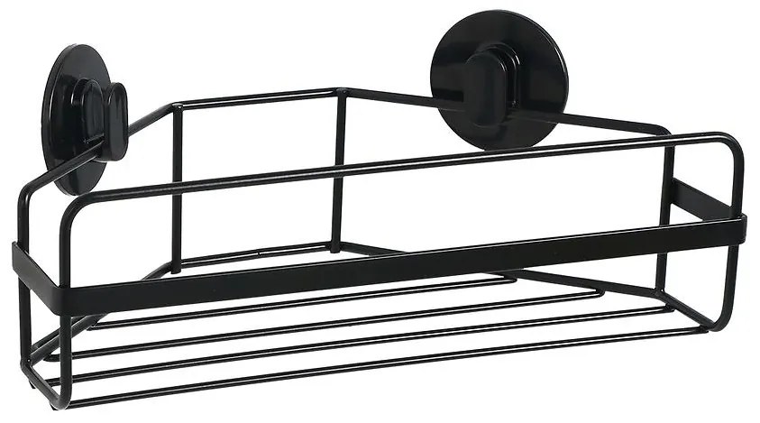 Rohová polica 1p Loft black