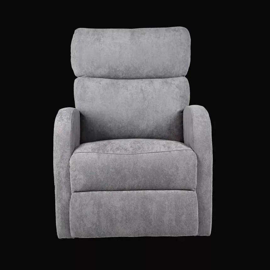 LuxuryForm DESIGN Televízne kreslo BRUNO otočné s polohovaním - šedé