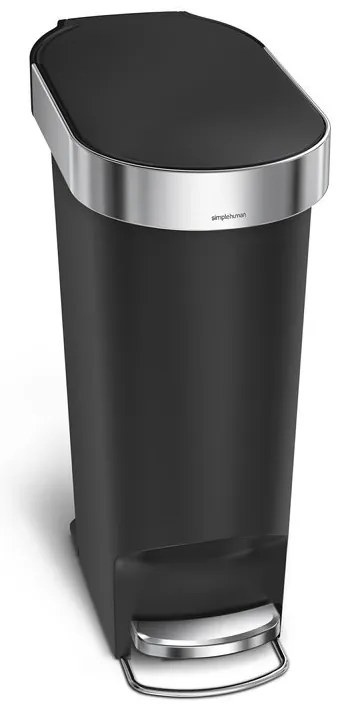 Pedálový kôš Slim 40 l, čierna