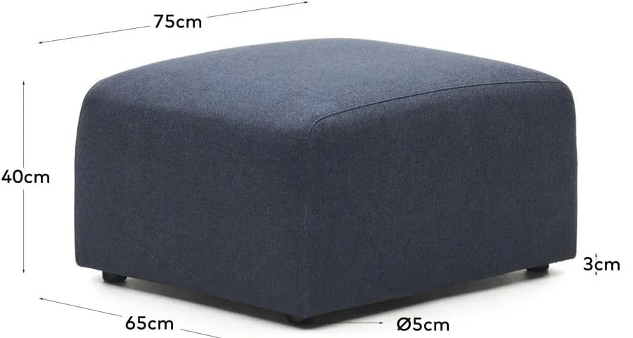 Tmavomodrá podnožka Neom – Kave Home