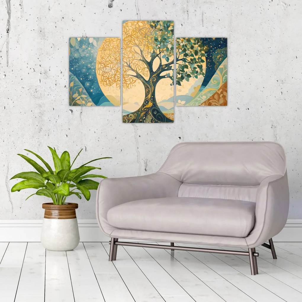 Obraz – Strom života v mesiaci (90x60 cm)