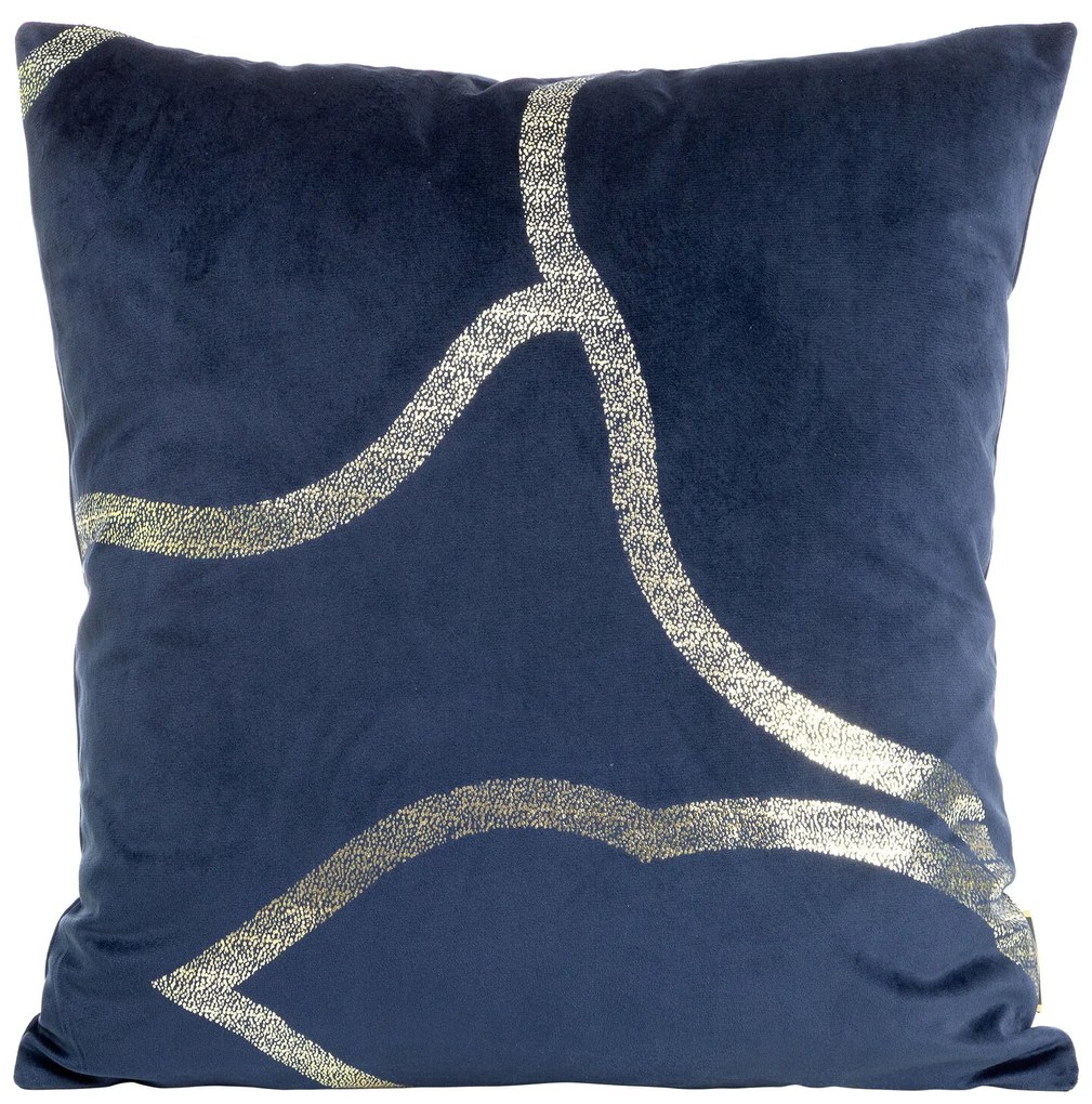 DEKORAČNÁ OBLIEČKA NA VANKÚŠ BLINK40 45X45 CM NÁMORNÍCKA MODRÁ