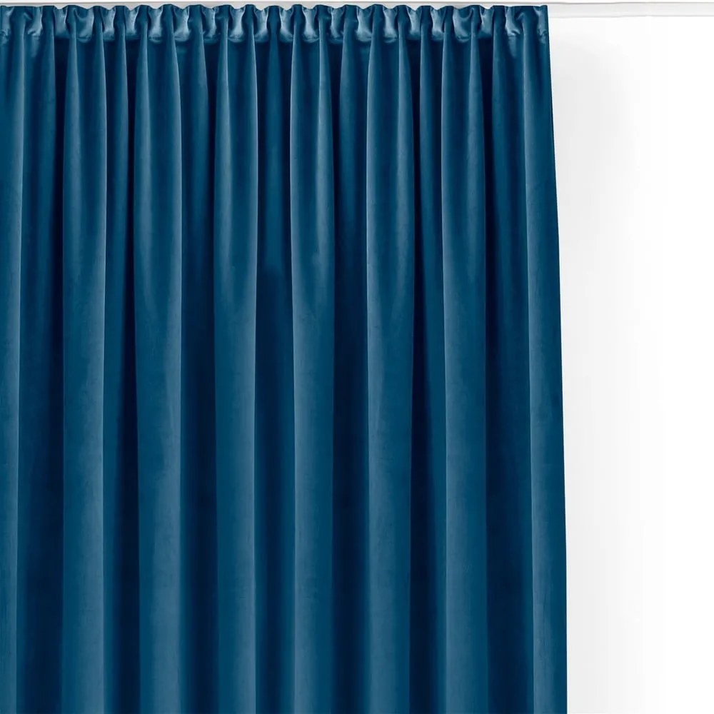 Modrý zamatový dimout záves 265x175 cm Velto – Filumi