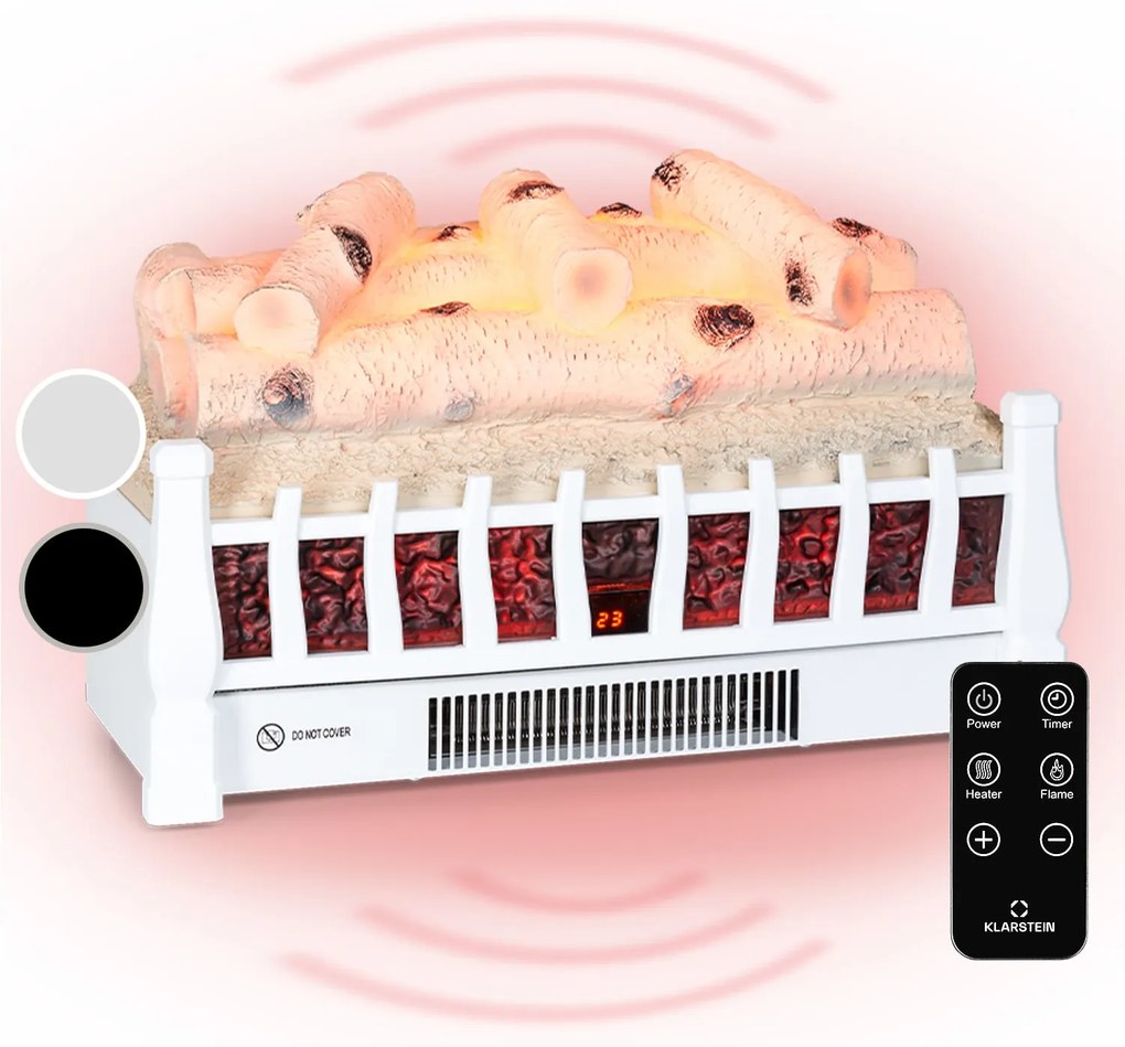 Klarstein Kamini FXL 2G, elektrický krb, krbová vložka, 1800 W, 3D LED ilúzia plameňa