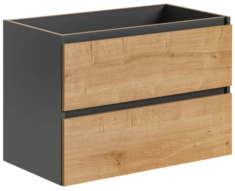 Kúpeľňová zostava MONAKO GREY OAK Monako: Skrinka pod umývadlo Monako 821 - 57 x 80 x 46 cm