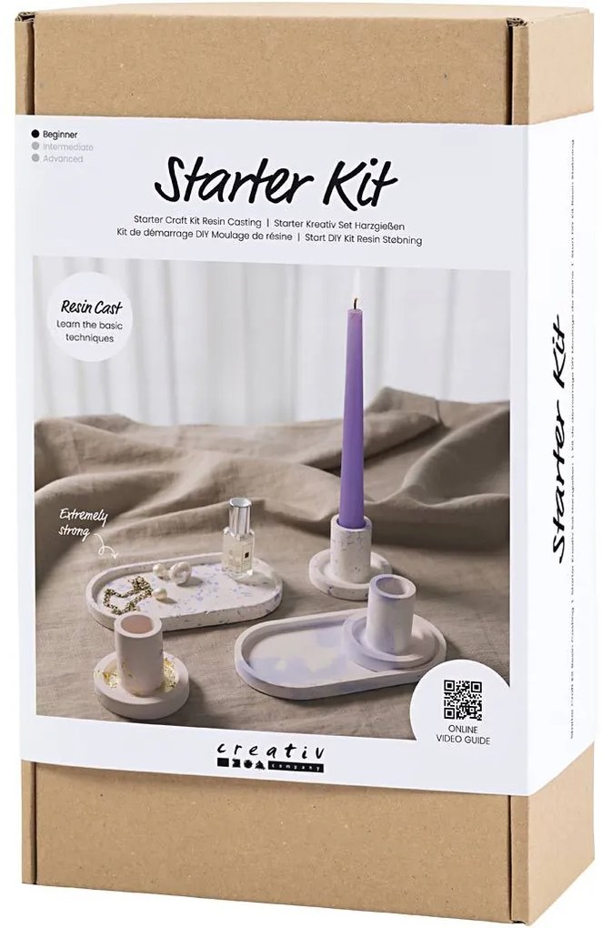 Kreatívna sada Starter Craft Kit Resin Casting Candle Holders