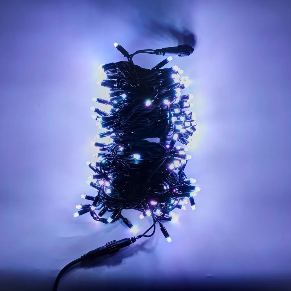 DECOLED RGB světelný řetěz 20 m, 200 diod