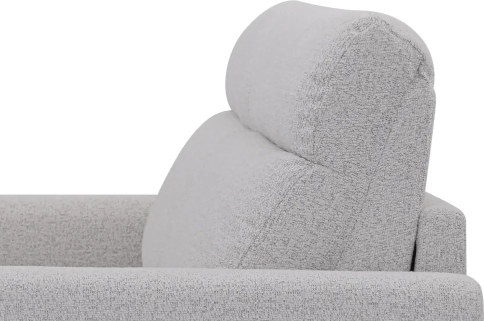 Rozkladacia pohovka na trvalé spanie Georgia, achátovo šedá tkanina