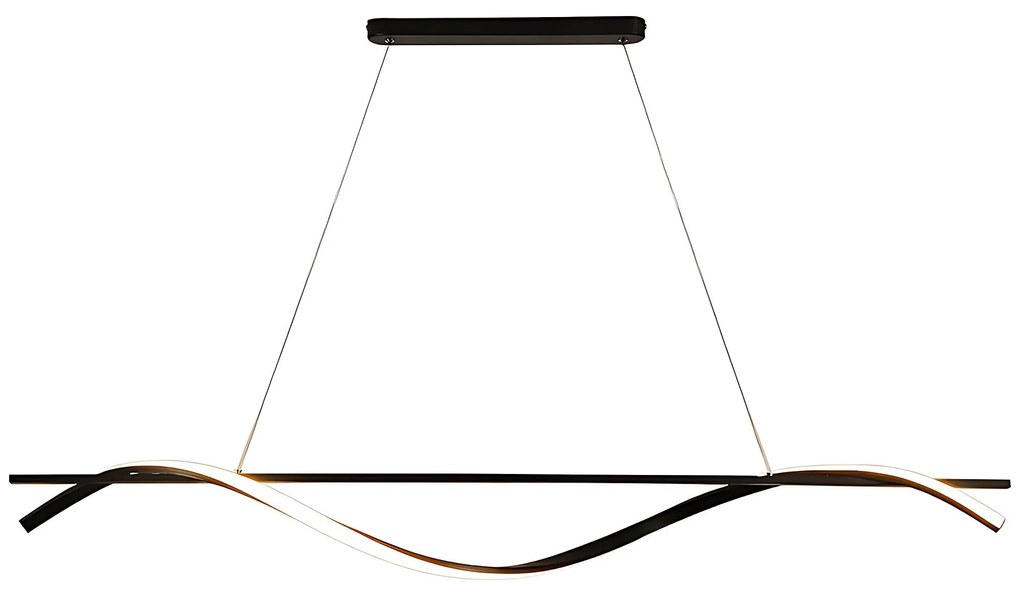 Toolight Toolight, LED závesná lampa 120cm, 27W, 3000K, LHJ019-CP, čierna, OSW-50004