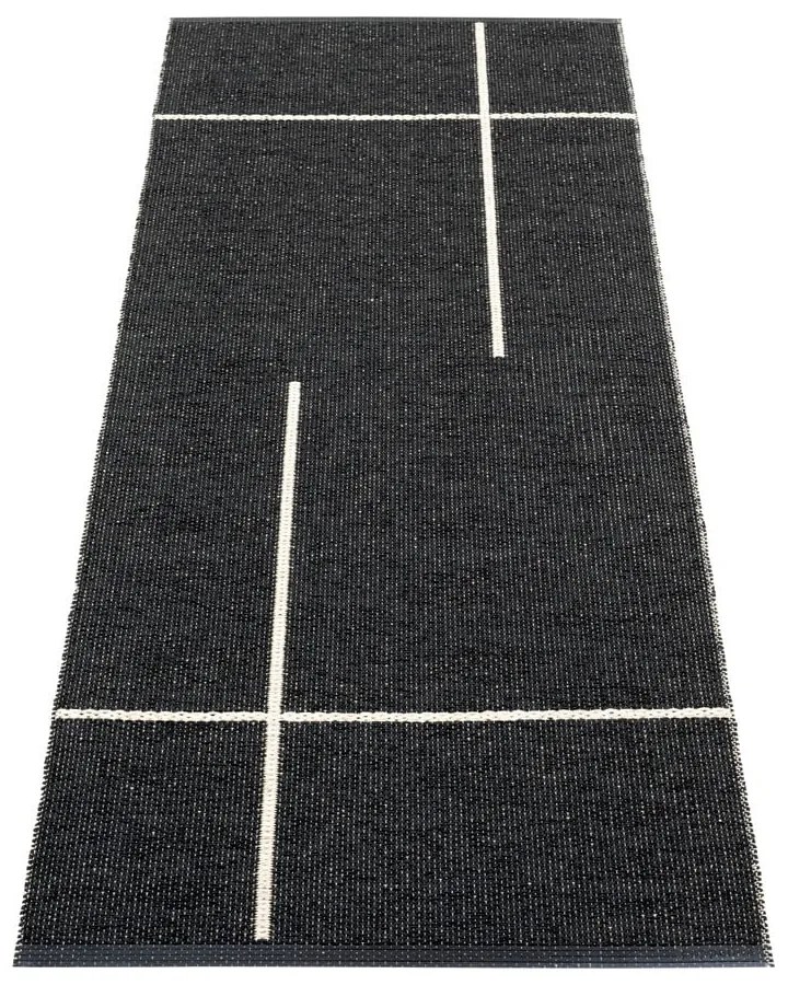 Čierny vnútorný a vonkajší behúň 70x180 cm Fred Black – Pappelina