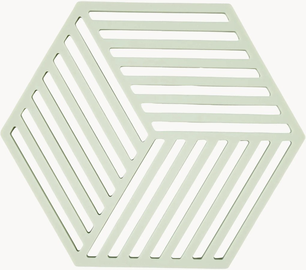 Silikónové podložky pod poháre Hexagon, 6 ks
