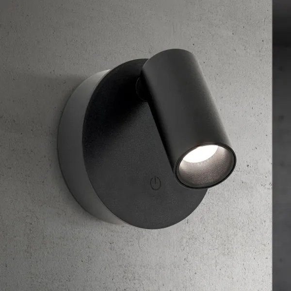 Orion - LED stmievateľné nabíjacie svietidlo LUXY LED/1W/5V 2200 mAh 2700/3000/4000K čierna