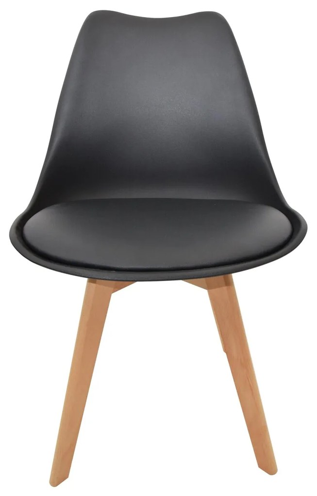 Plastová jídelní židle EMMA černá