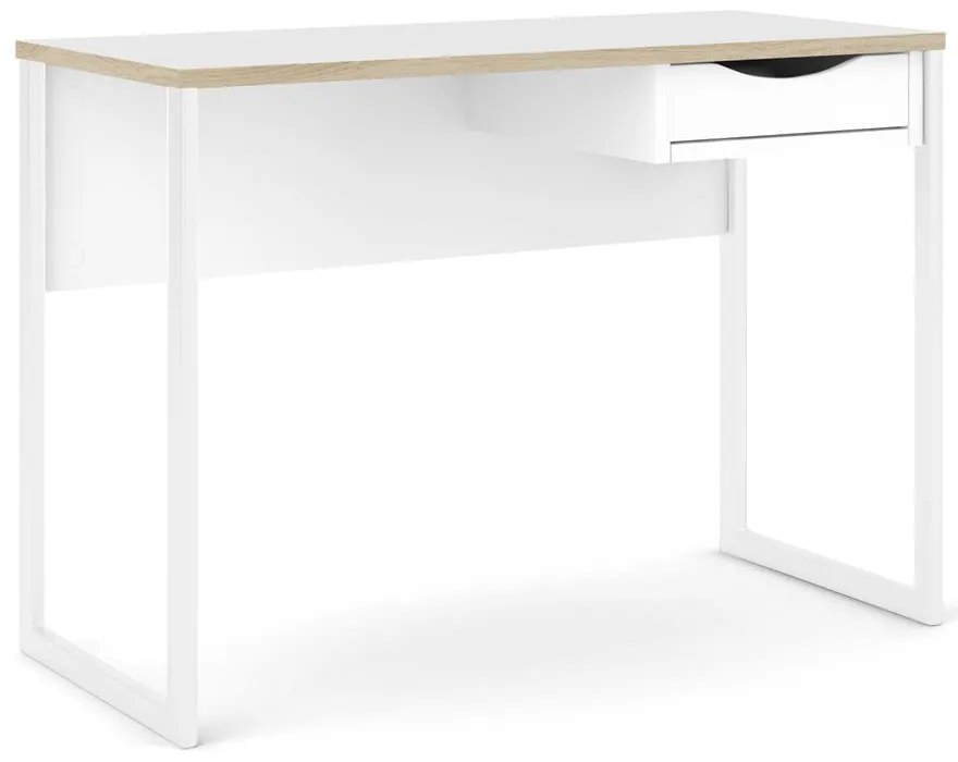 Biely pracovný stôl Tvilum Function Plus, 110 x 48 cm