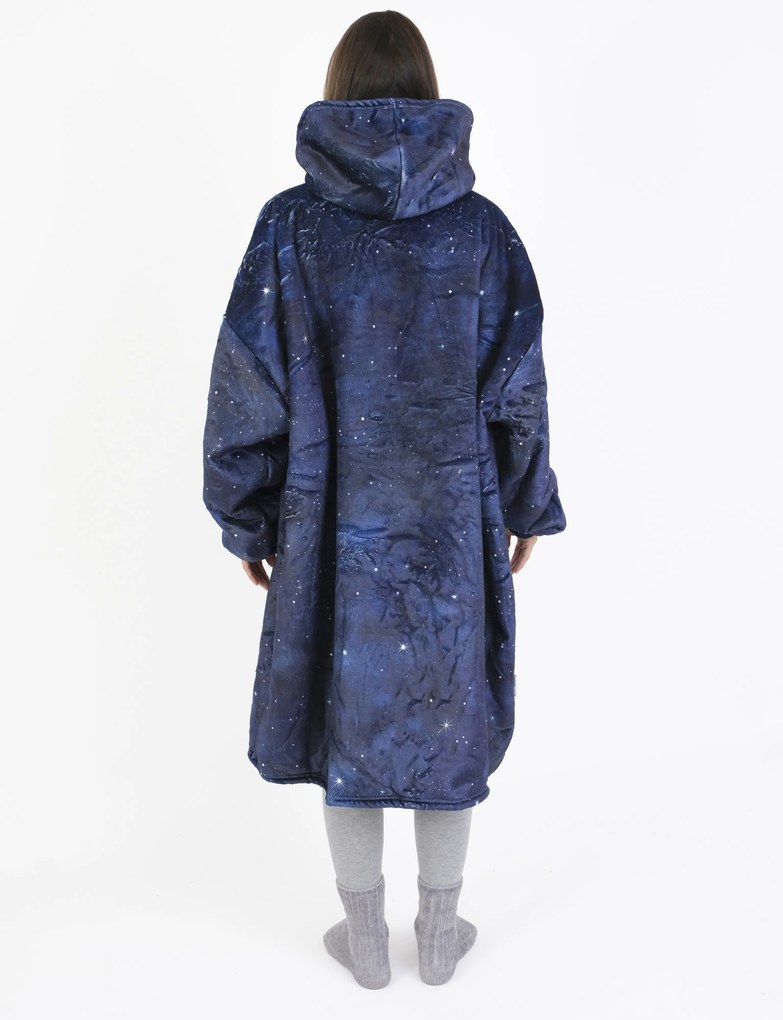 Baránková mikina mikroplyš – Hviezdna obloha veľkosť L