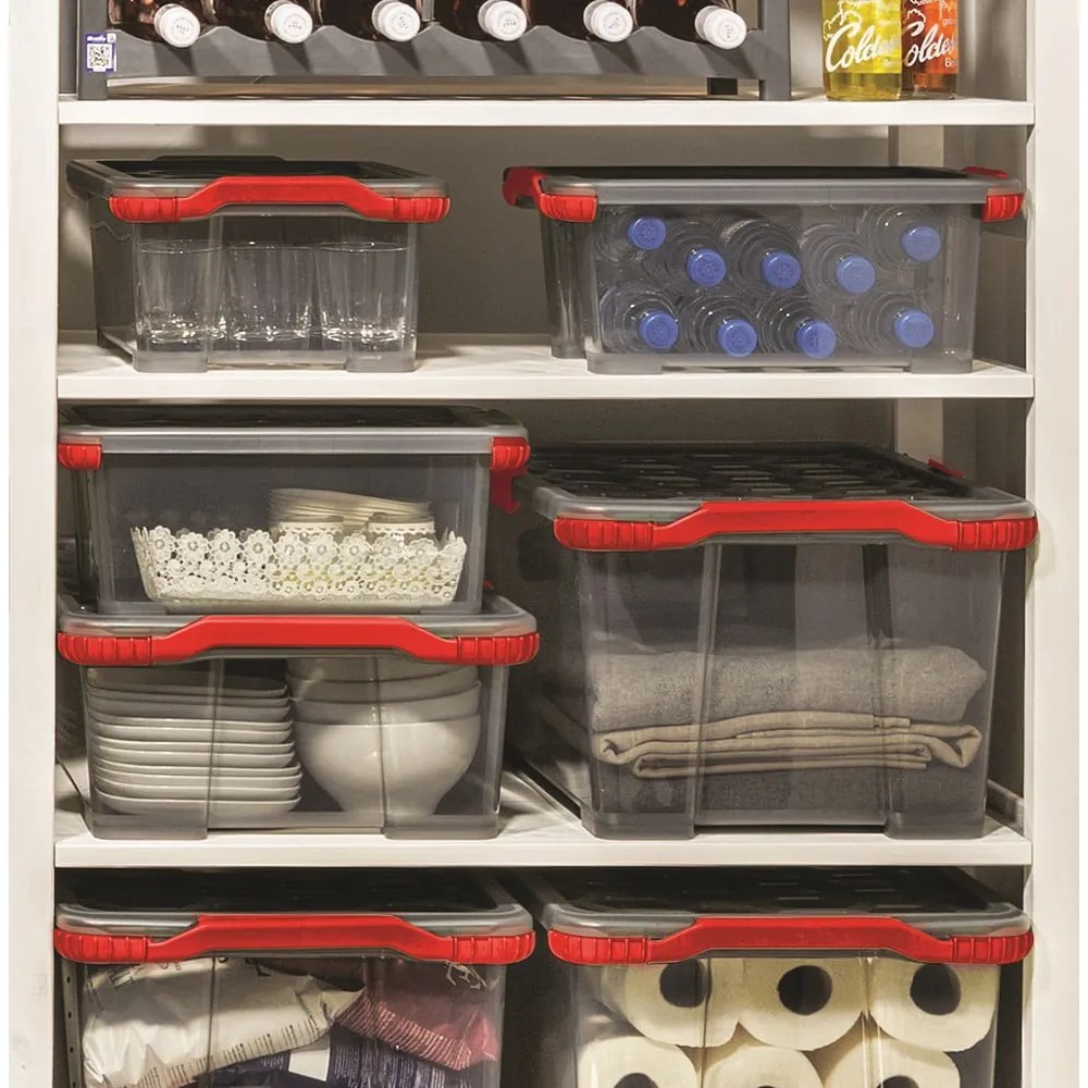 Plastový úložný box s vekom Evo Total - Rotho