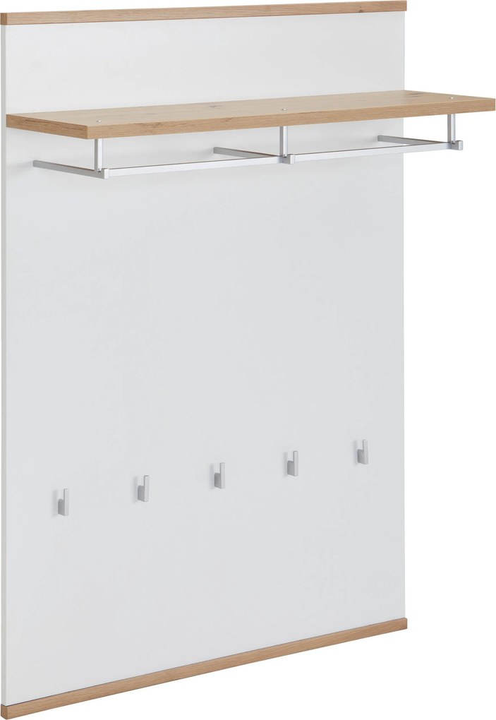 XXXLutz VEŠIAKOVÝ PANEL, biela, dub artisan, 85/119/28 cm Xora - Vešiakové steny - 002427002524